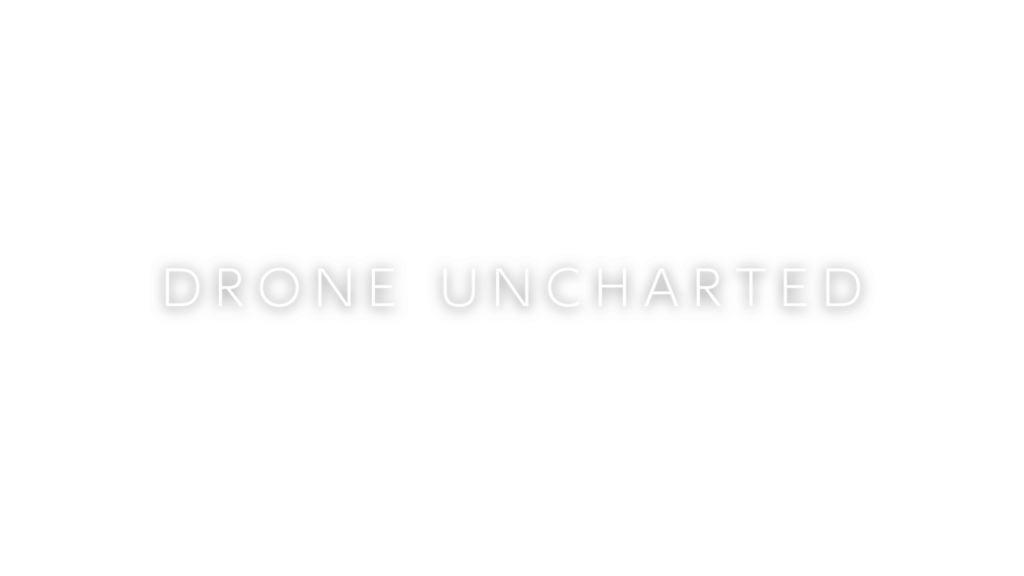 DRONE UNCHARTED logo white