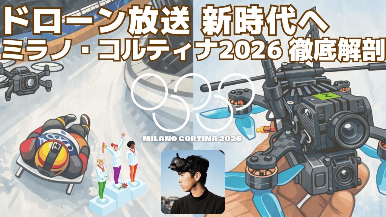 ドローン放送、新時代へ-ミラノ・コルティナ2026-徹底解剖